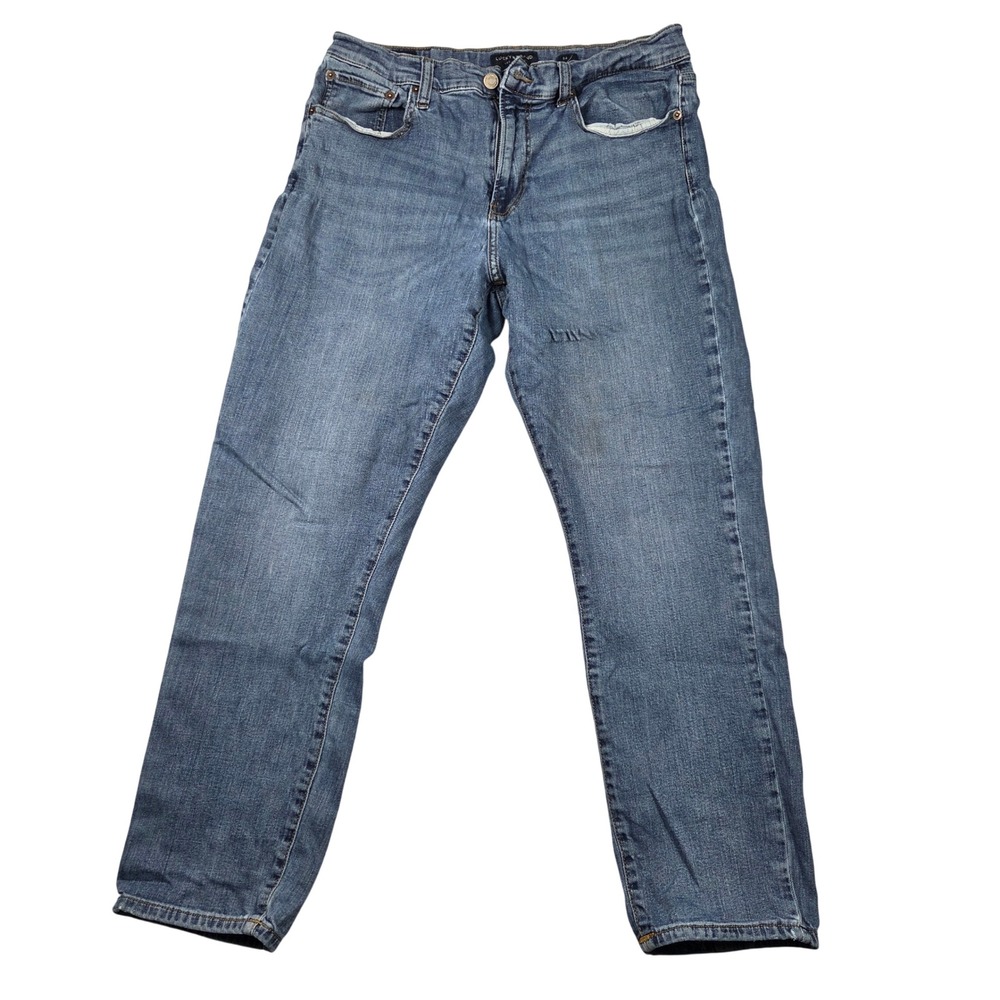 Lucky Brand 412 Athletic Slim Jeans Mens 34x30 Blue Excellent Medium Wash Denim